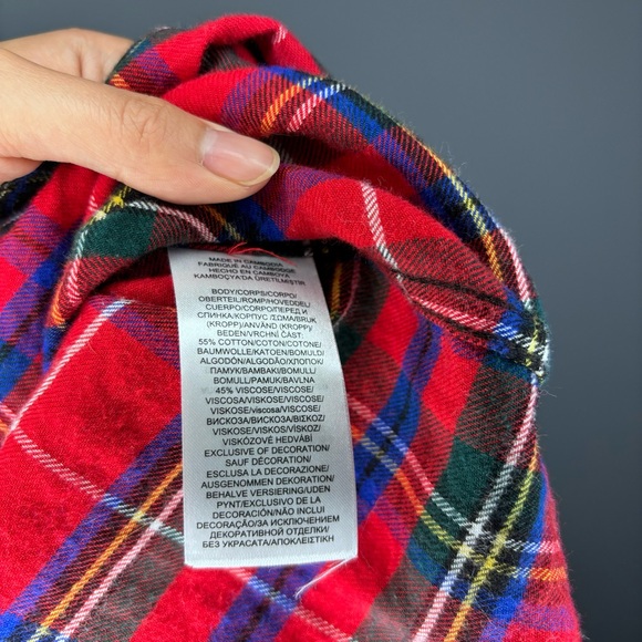 Lauren Ralph Lauren Multi Check Pattern Button Up Shirt - Picture 3 of 4